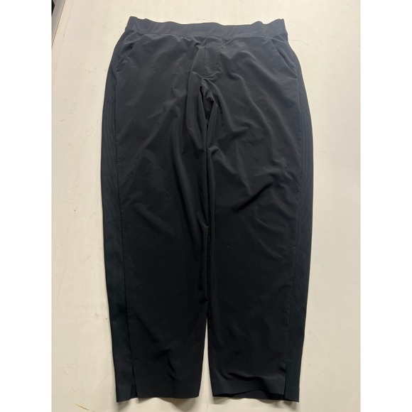 Athleta Pants - Athleta Brooklyn Mid Rise Ankle Pants Black Casual Lightweight Women Sz 16 18x27
